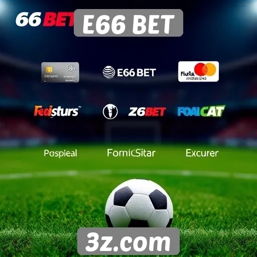 Variedade de métodos de pagamento no E66 BET